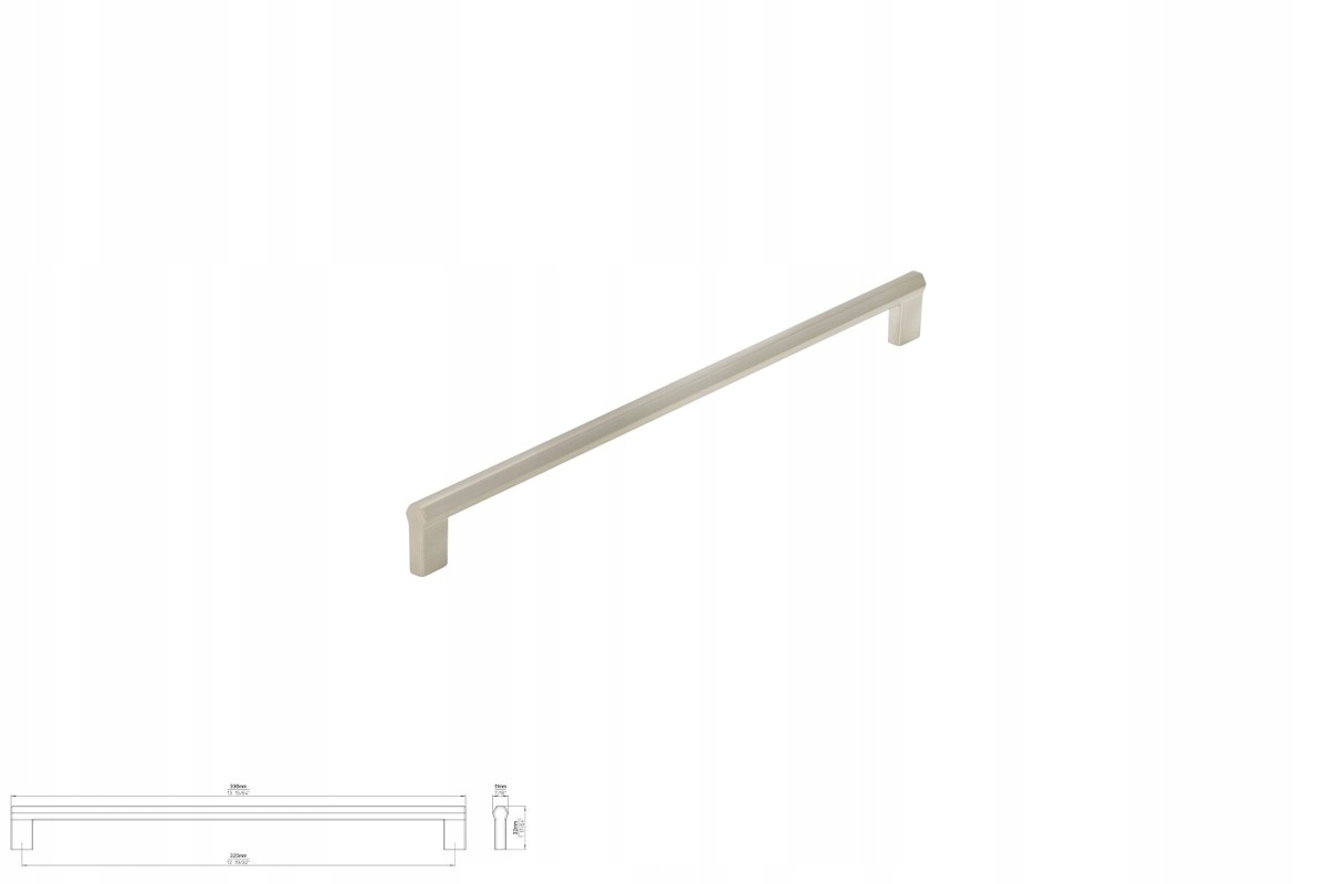 Nábytková úchytka Siro 2571-336ZN21 s efektem nerezové oceli