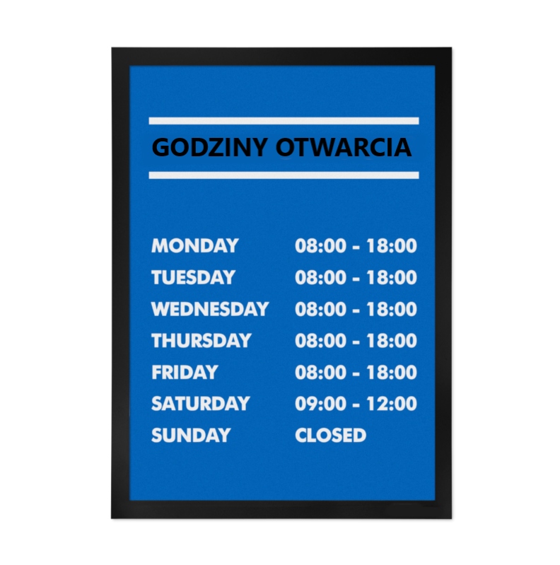 

Ramka A4 magnetyczna plakatowa ogłoszeniowa Czarna