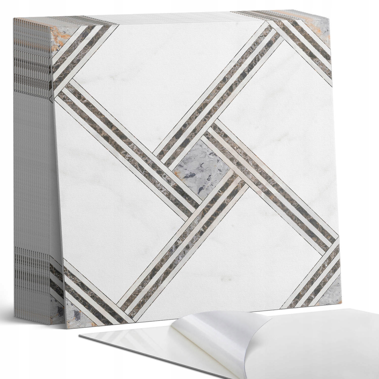 Balíček dlaždic Vinyl Pvc Geometrie v dynamických liniích 20 x 20 x 20 cm
