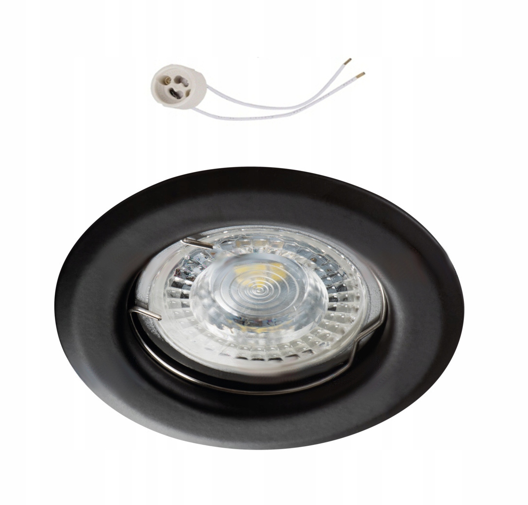 

Oprawa sufitowa Stała halogen do Led GU10 czarna