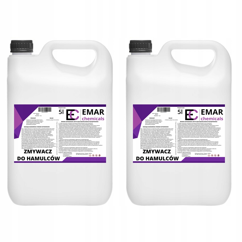 Zmywacz hamulcowy 2x 5l do hamulców tarcz Uniwersalny Odtłuszczacz premium