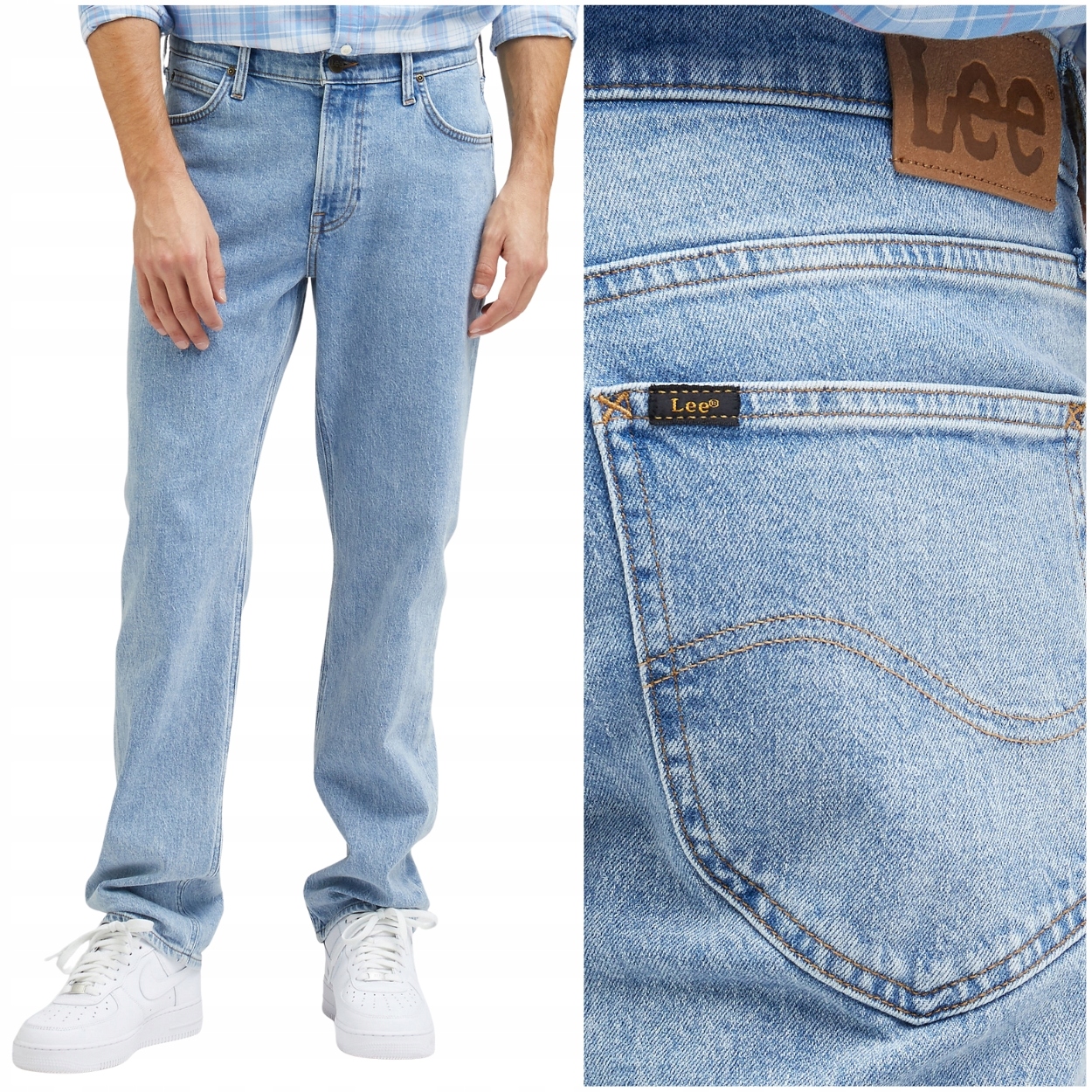 Džíny Lee West volného střihu Electric Dreams rovného střihu W32 L30