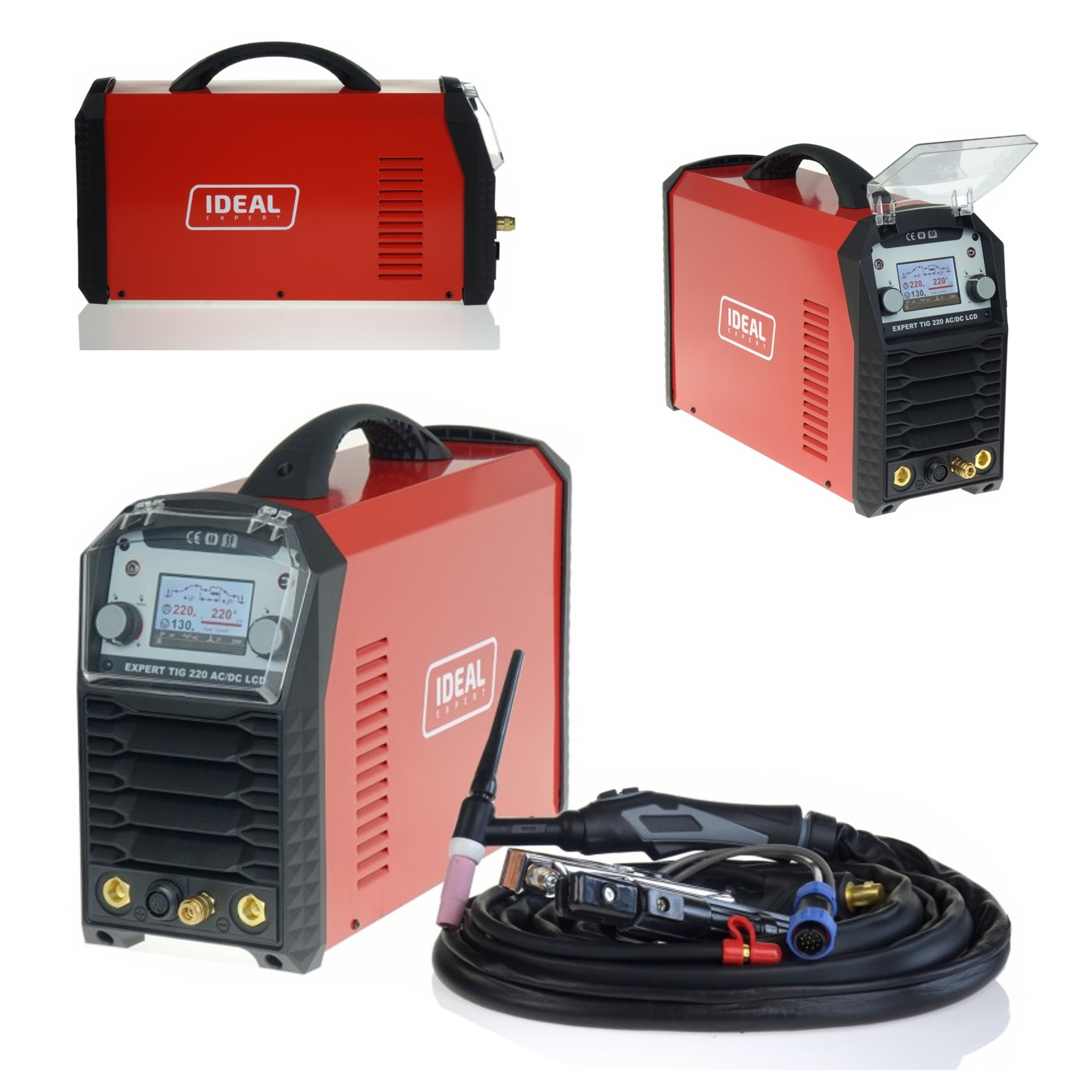 Spawarka IDEAL EXPERT TIG 220 AC/DC PULSE LCD 220A UCHWYT TIG ...