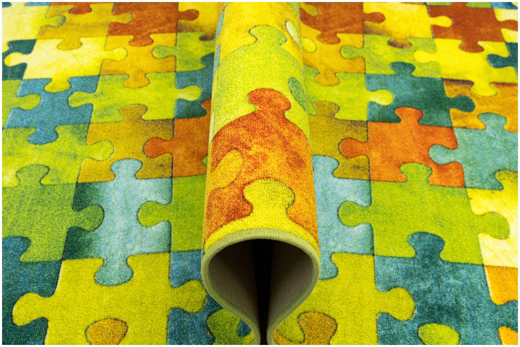 Dywan Dla Dziecka Puzzle Do Pokoju Dzieci Chłopców Na Filcu 200x400 cm