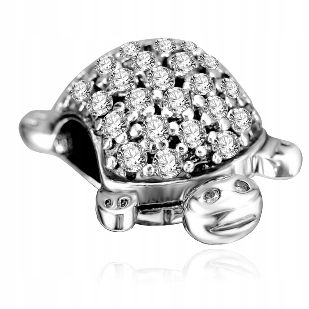 

Charms Zawieszka Koralik 925 Brylantowy Żółw SR344