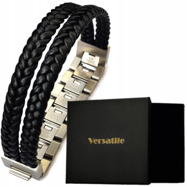 

Regulowana 16,5-22,5cm bransoletka męska Versatile