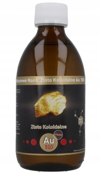 

Złoto Koloidalne Nano 300 ml AU500 50ppm Mocne