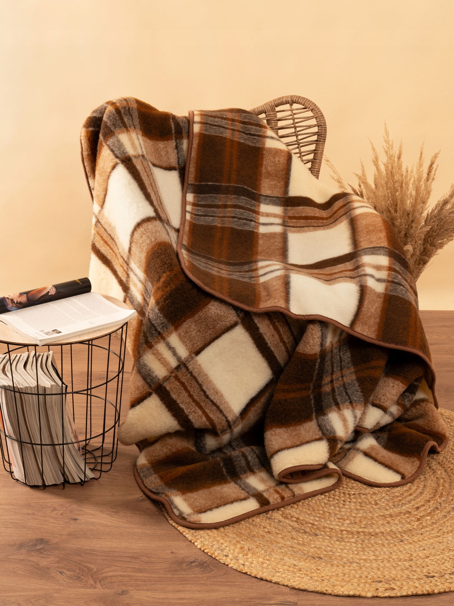 KOC WEŁNIANY 180x200 WEŁNA 100% MERYNOS AUSTRALIJS Długość 180 cm