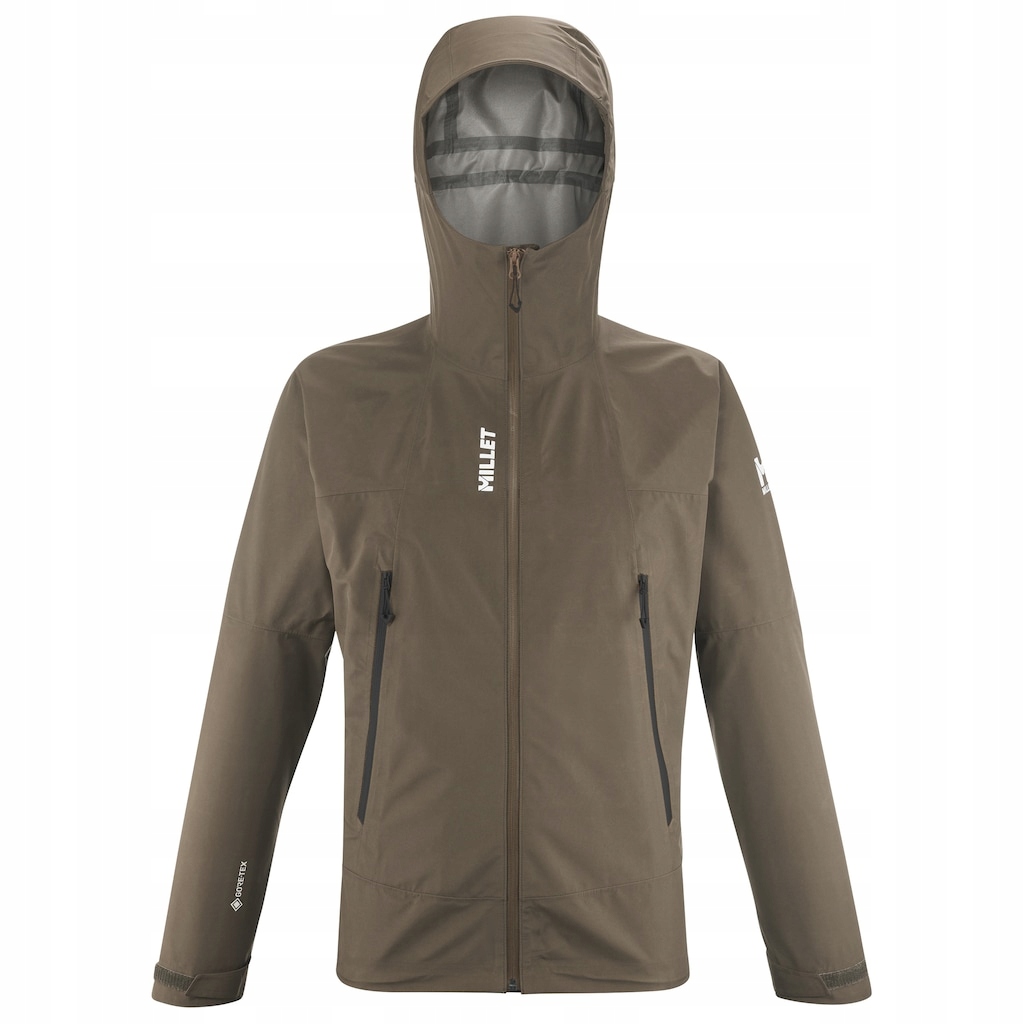 Kurtka męska trekkingowa z kapturem Millet Seneca Gore-Tex 3L Beige S