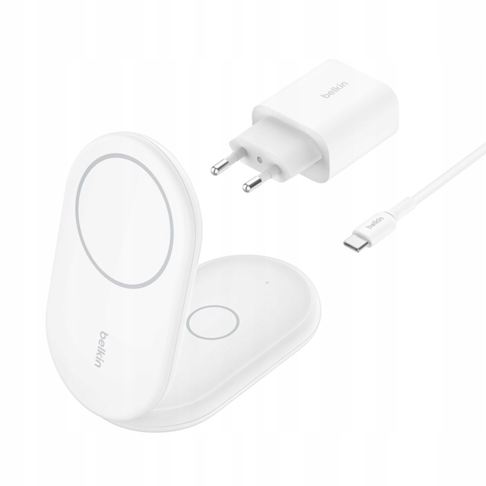 Belkin Boost Charge 2-in-1 Magnetic Foldable Wireless Charger with Qi2…