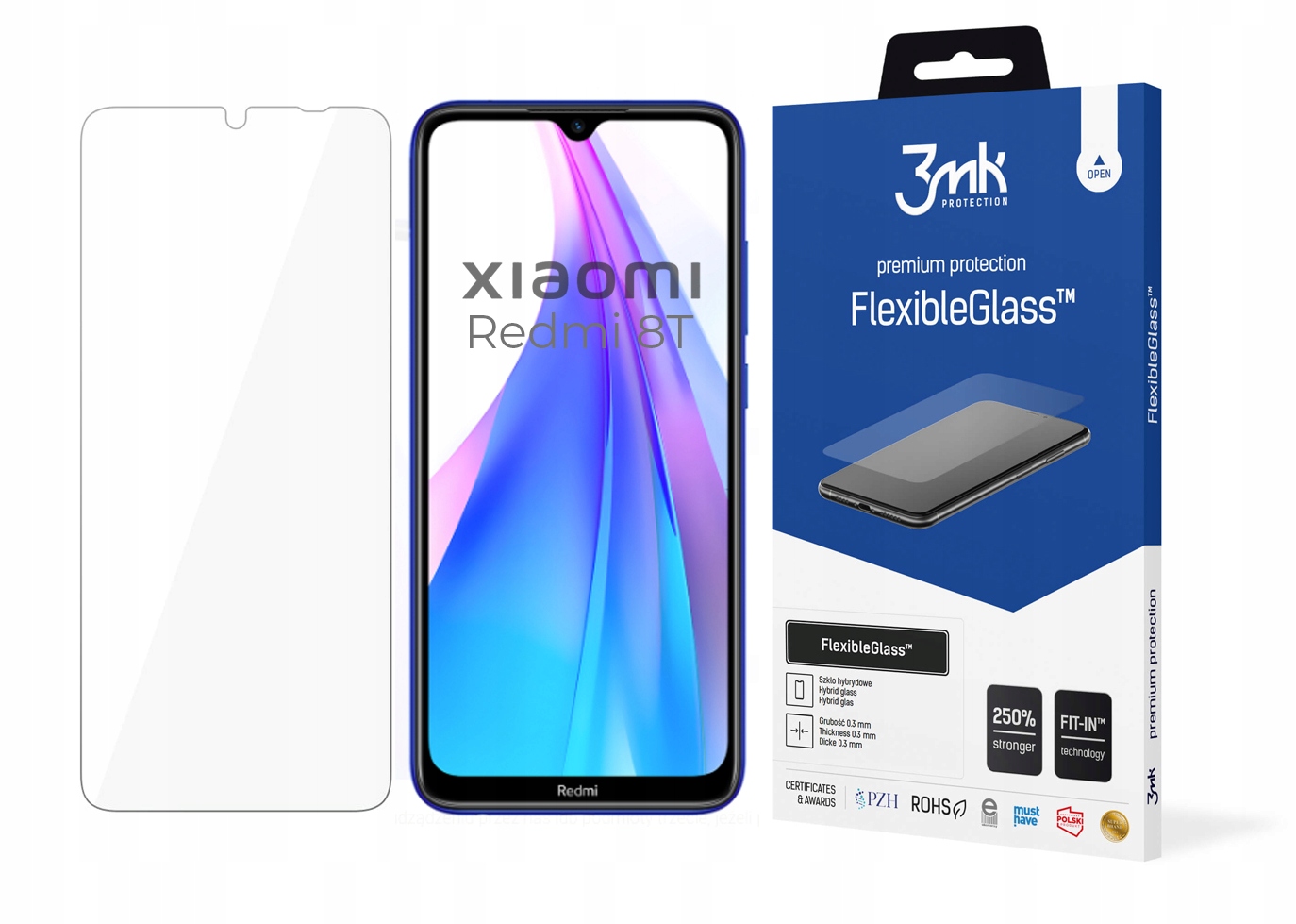 

Szkło 3mk FlexibleGlass do Xiaomi Redmi Note 8T