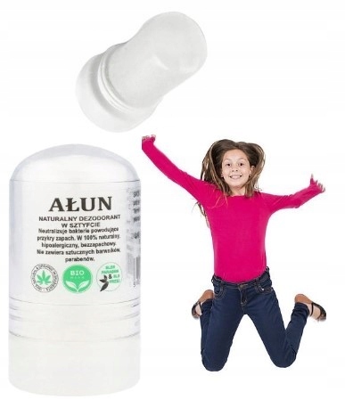 AŁUN NATURALNY ANTYPERSPIRANT bez Aluminium dla Dzieci i DOROSŁYCH 55g