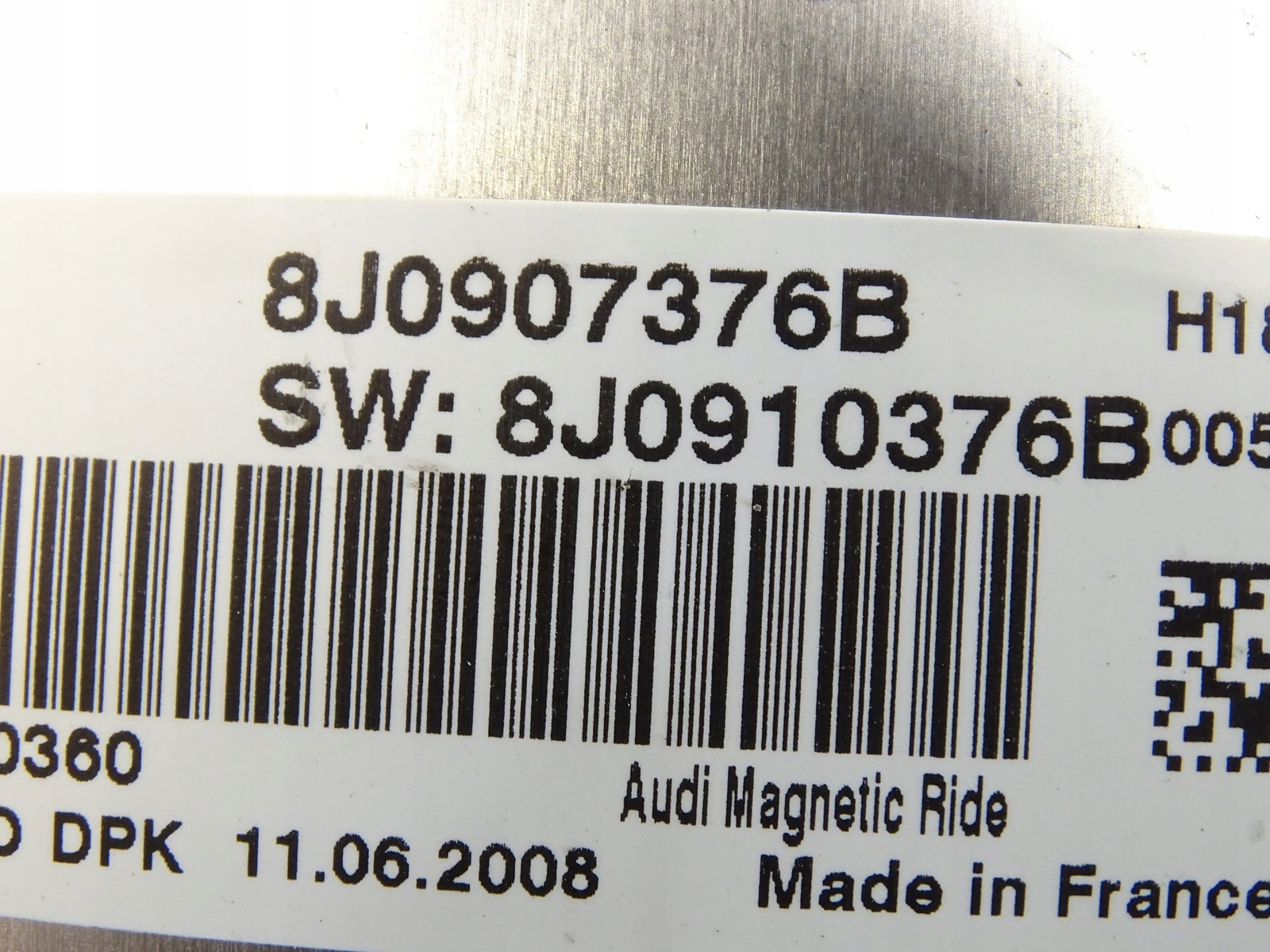 module control unit shock absorber springing AUDI TT 8J 8J0907376B