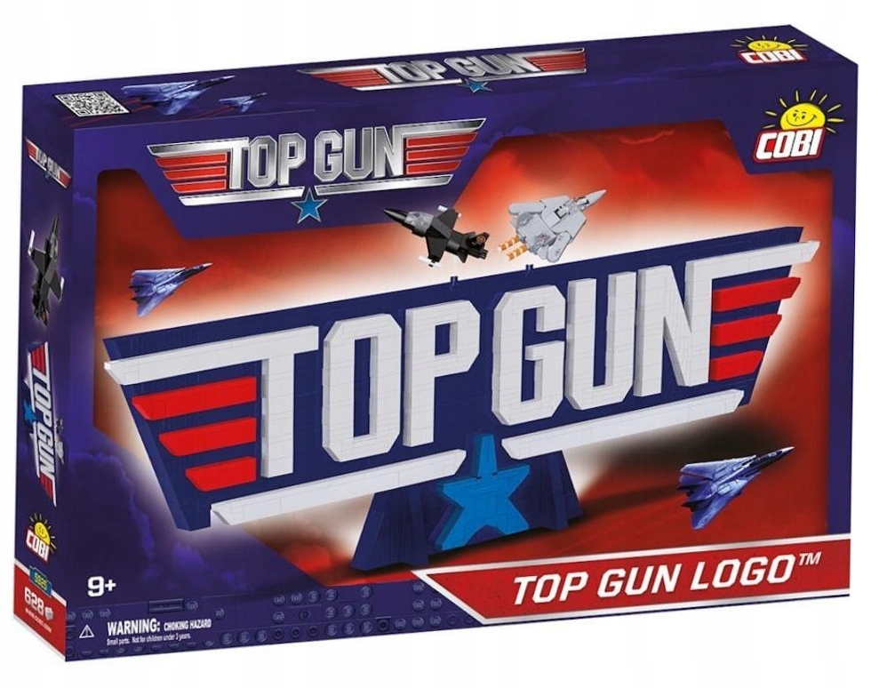 Top Gun logo z klocków Cobi