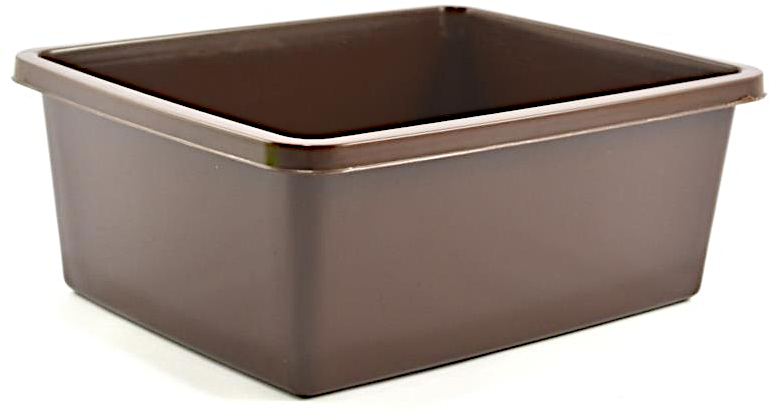 BENTOM - Miska plastikowa prostokątna - na pranie - kosz - 8 L