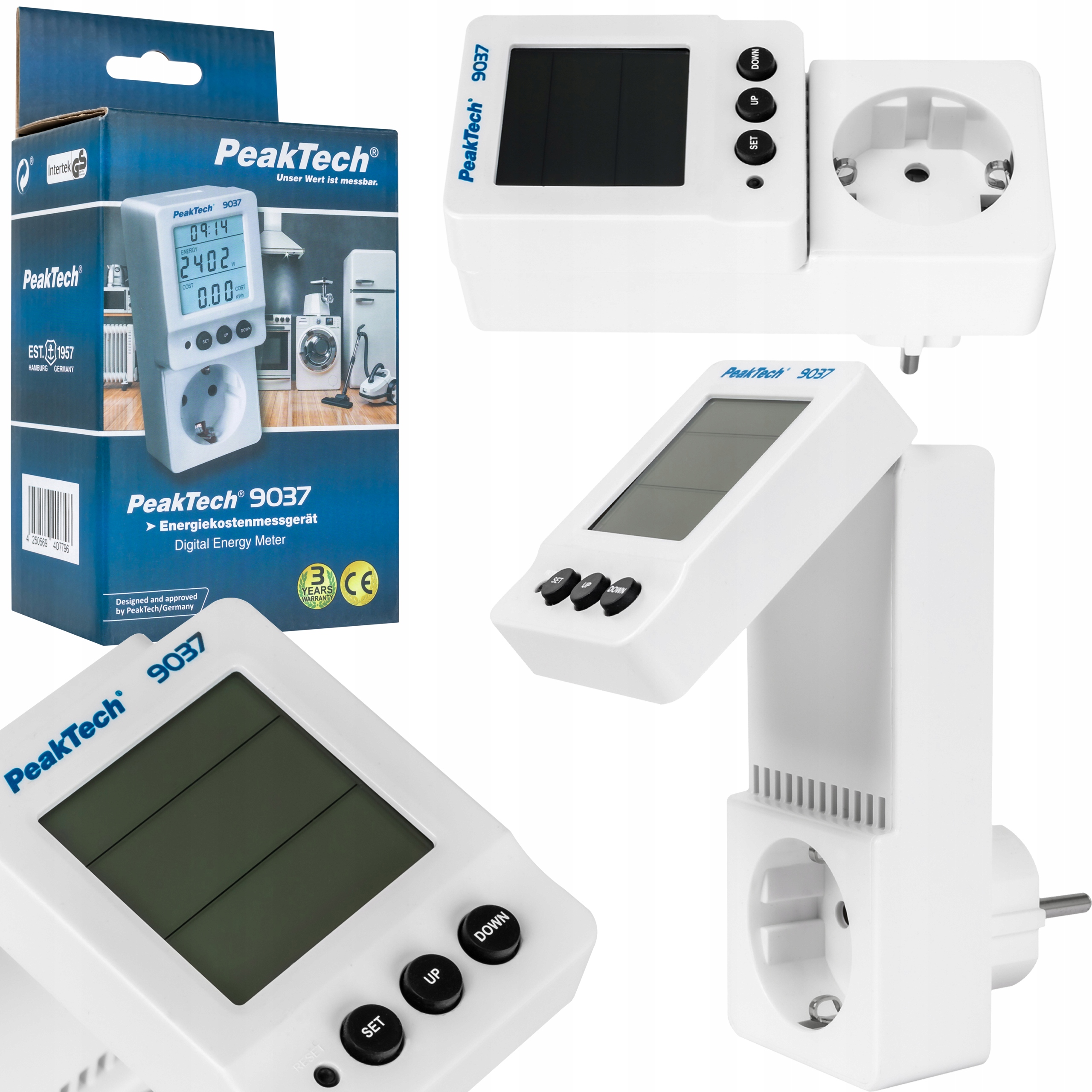 Digitální měřič elektrické energie, měřič spotřeby energie, wattmetr