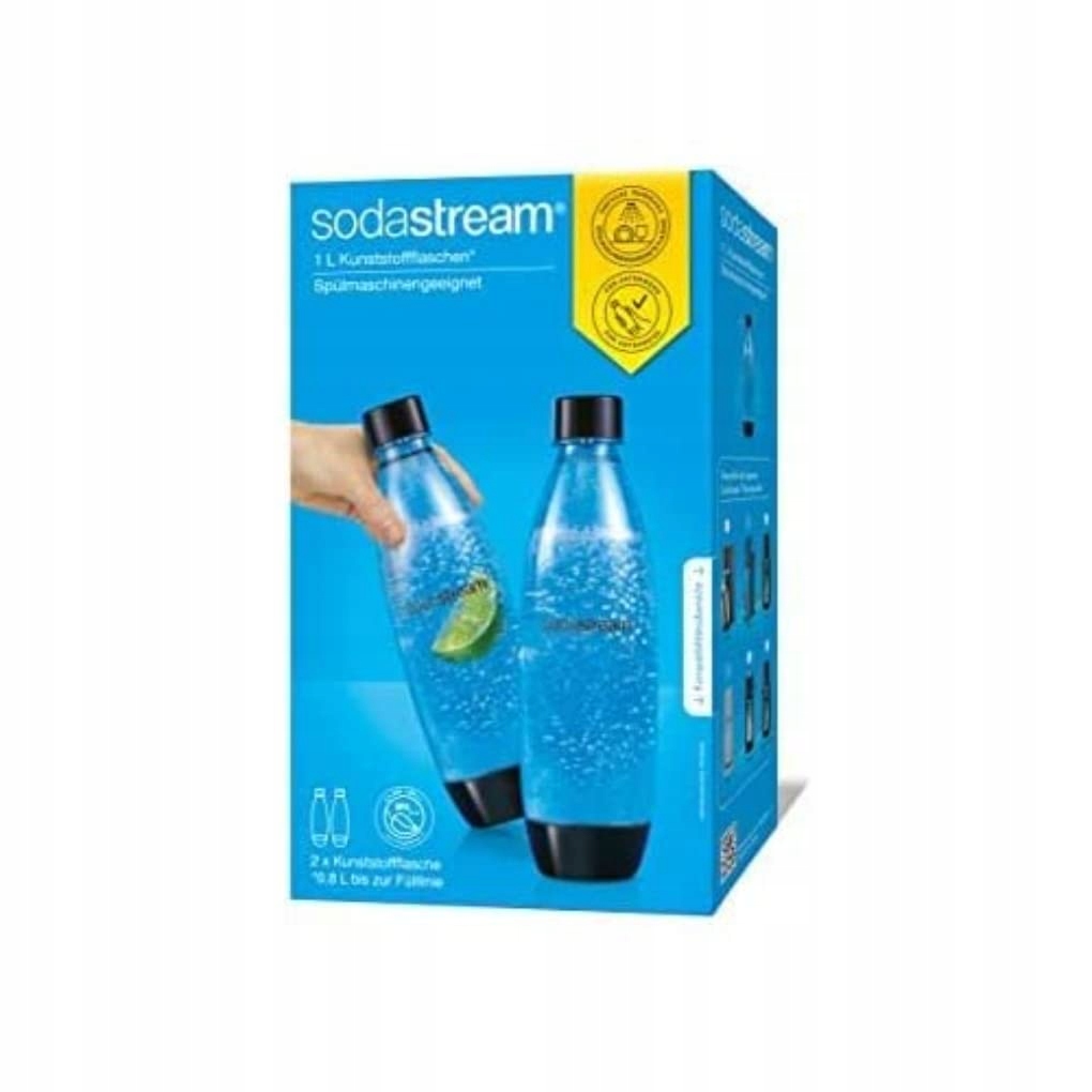 Butelki SodaStream Fuse 2x1L czarne do zmywarki Marka SodaStream