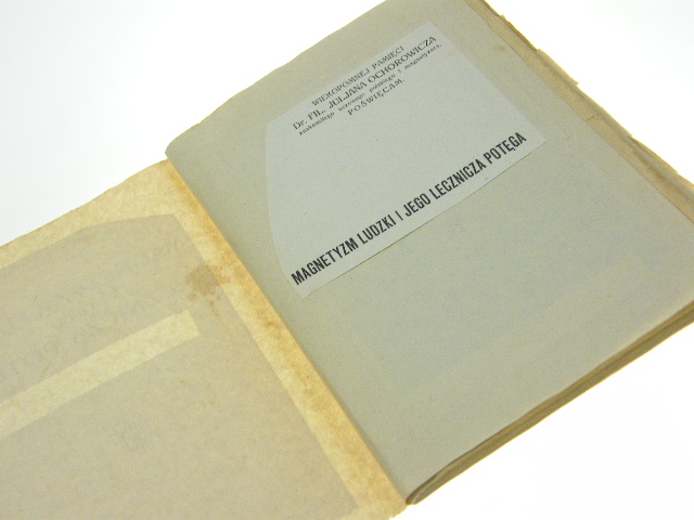 MAGNETYZM LUDZKI I JEGO LECZNICZA POTĘGA CZERBAK ISBN 9789512332618