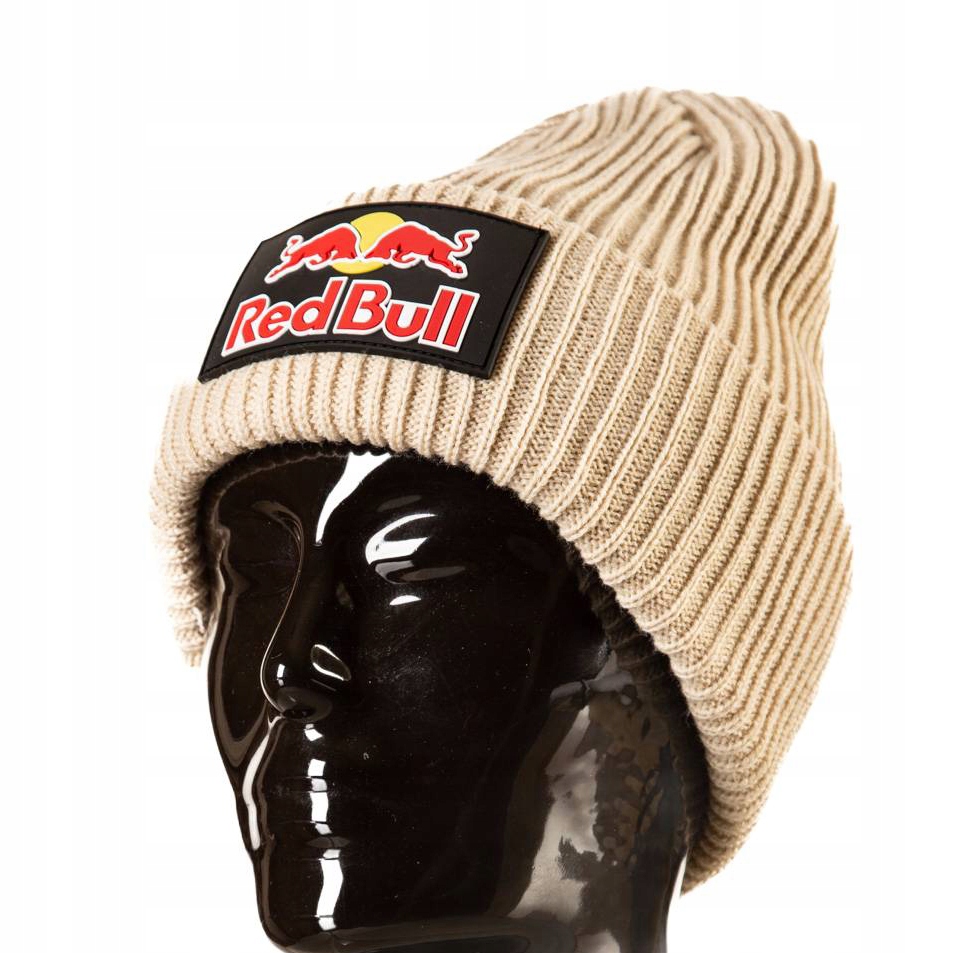 Ciepła czapka Red Bull beżowa