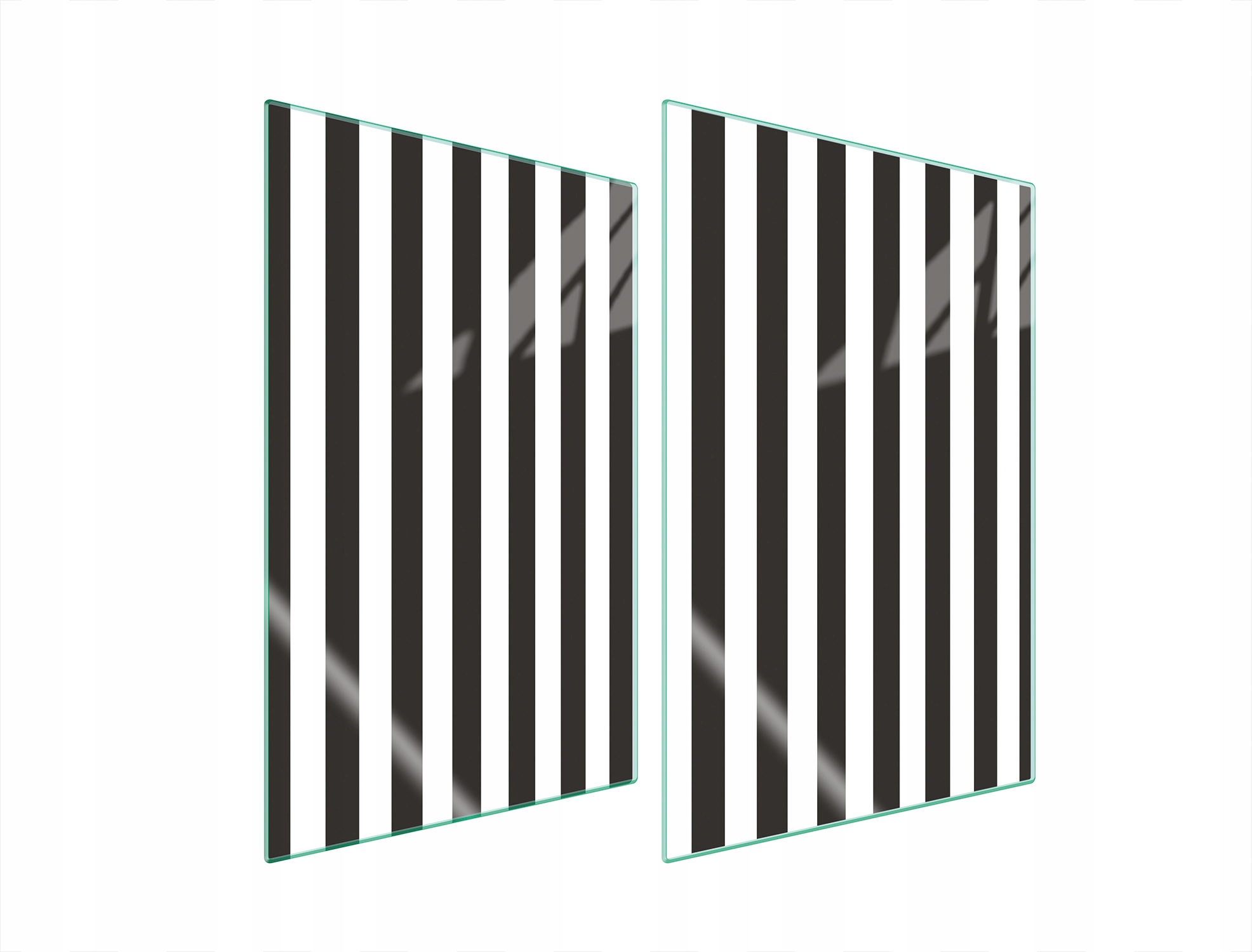 Skleněná Ochranná Deska Do Kuchyně 2x35x52 Pruhy Tvrzené Sklo