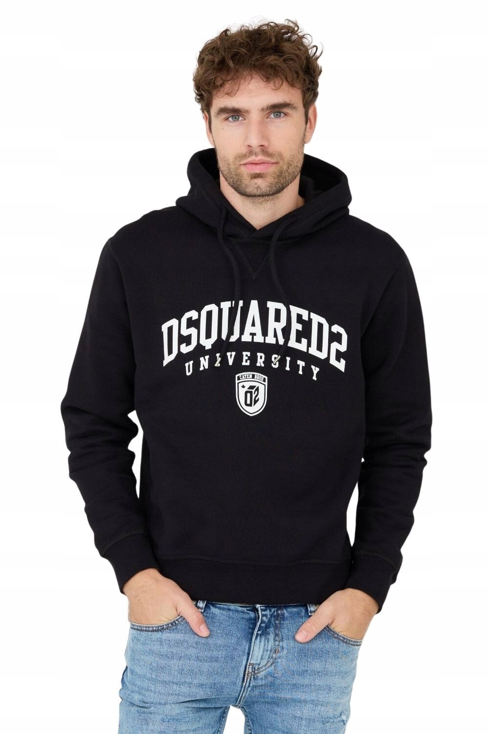 DSQUARED2 Czarna męska bluza Cool Fit Hoodie S