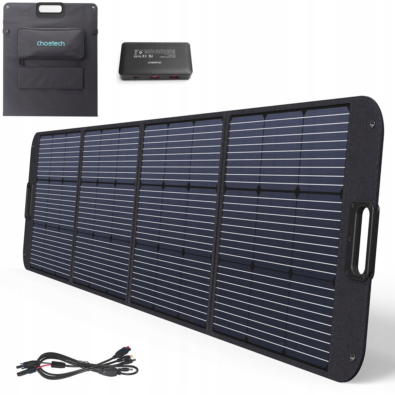 Solárny panel 200 W Slnečná batéria Nabíjačka Skladacia Usb-c MC4 DC