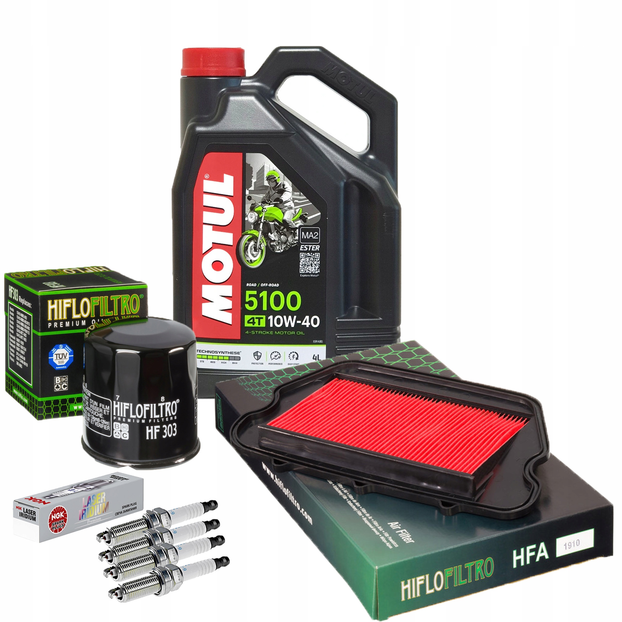 Filtr HONDA CBR 1100 XX 96-98 Olej Motul Świece