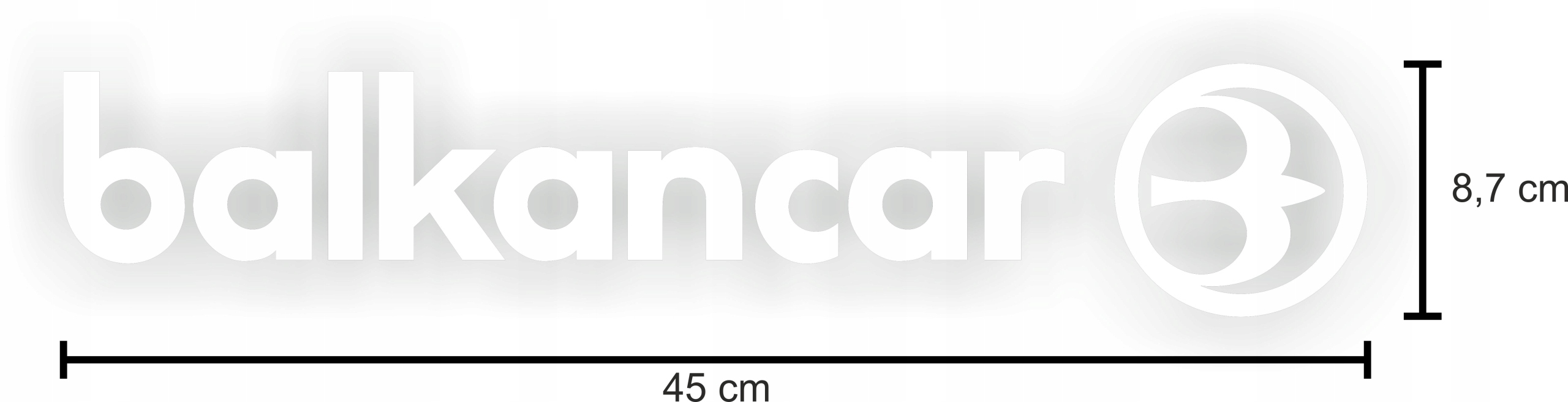 NAKLEJKI NAKLEJKA BALKANCAR WÓZKI 2 SZTUKI 45 CM Producent części inny