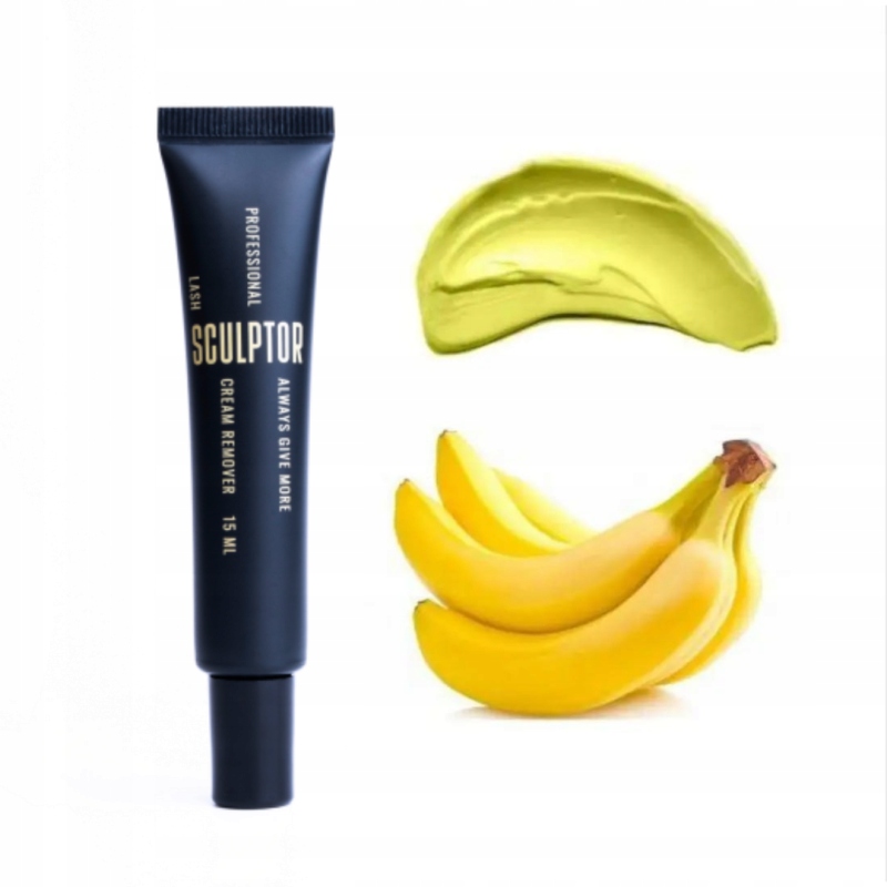 Odličovač na řasy v banánovém krému Banana Tuba 15 ml Sculptor