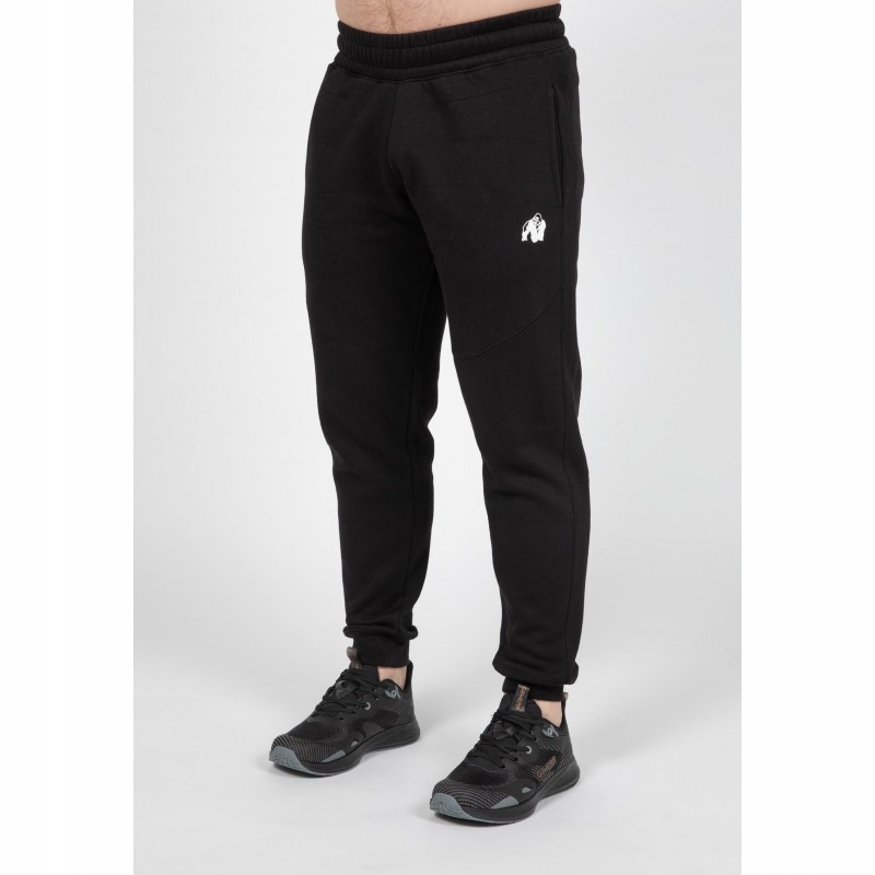 Pánské teplákové kalhoty Gorilla Wear Leon Bavlněné Černé XL