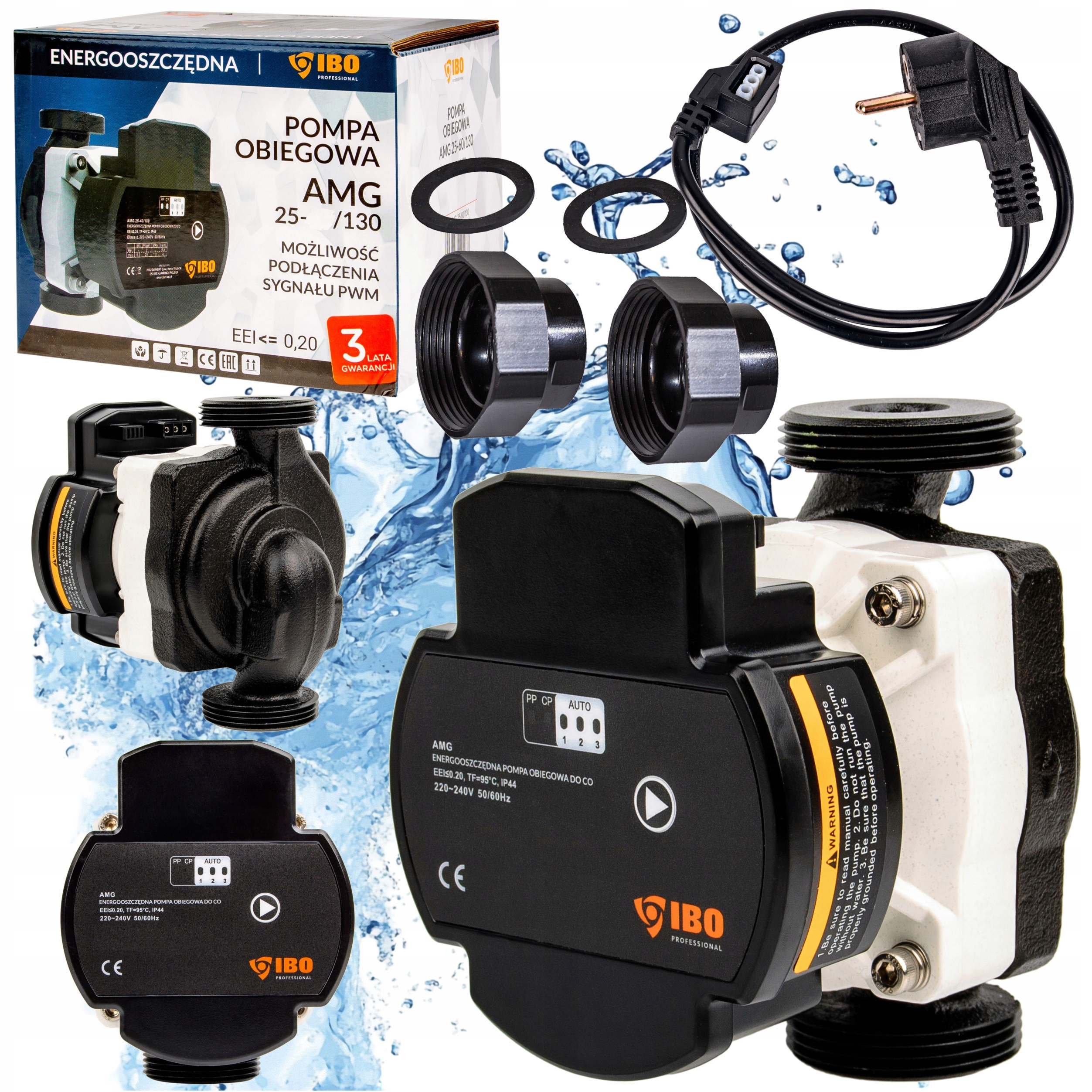 Ibo Obehová Pumpa Amg 25-80/130, Energeticky Úsporný Kábel