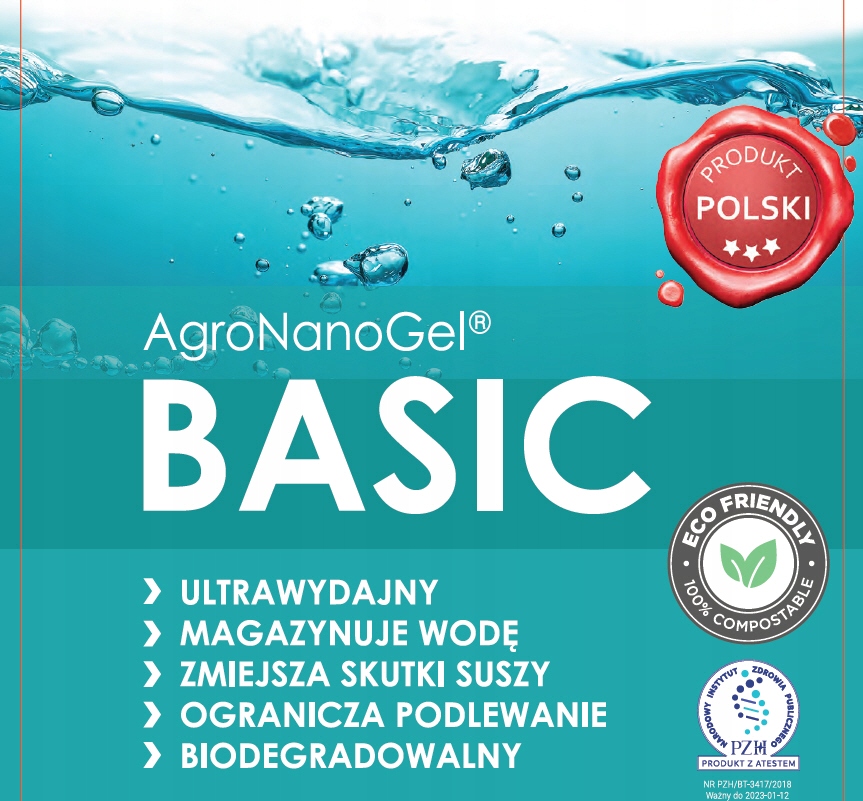 AGRONANOGEL BASIC 0,5 KG - EKSTRA WYDAJNOŚĆ! EAN (GTIN) 5901721025035