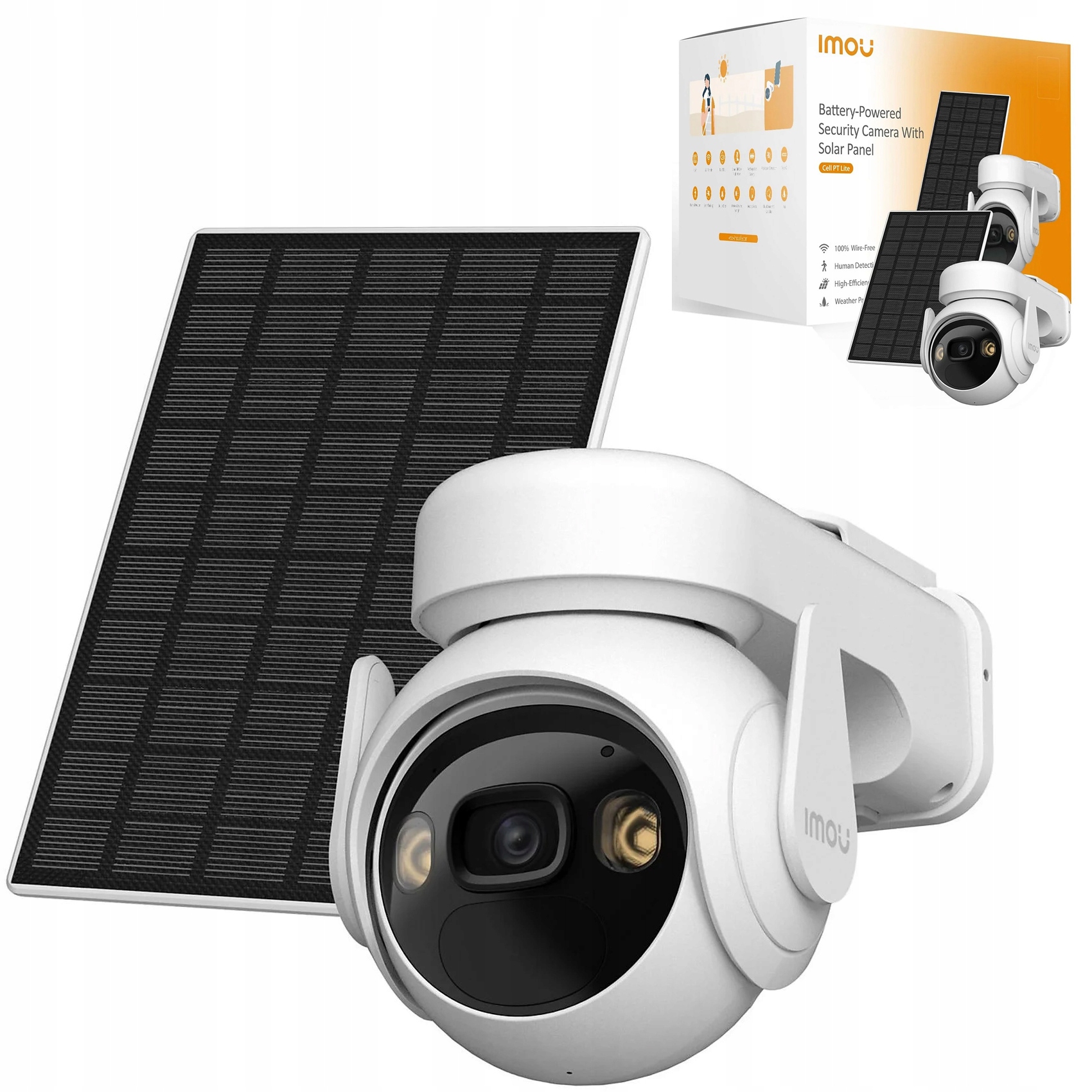 Obrotowa Kamera Ip Imou Cell Pt Kit Lite 3MPX Solarna