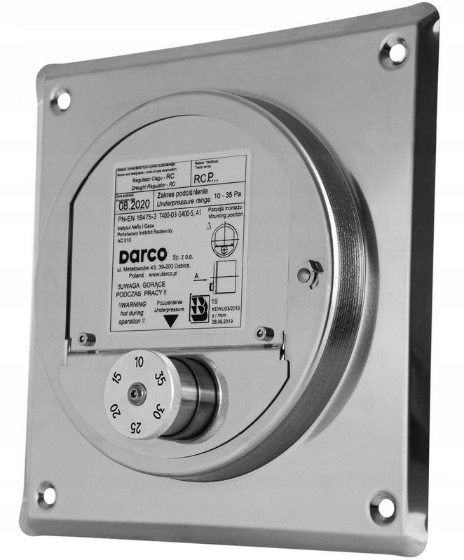 Regulator ciągu kominowego Rcp 140x140 Darco