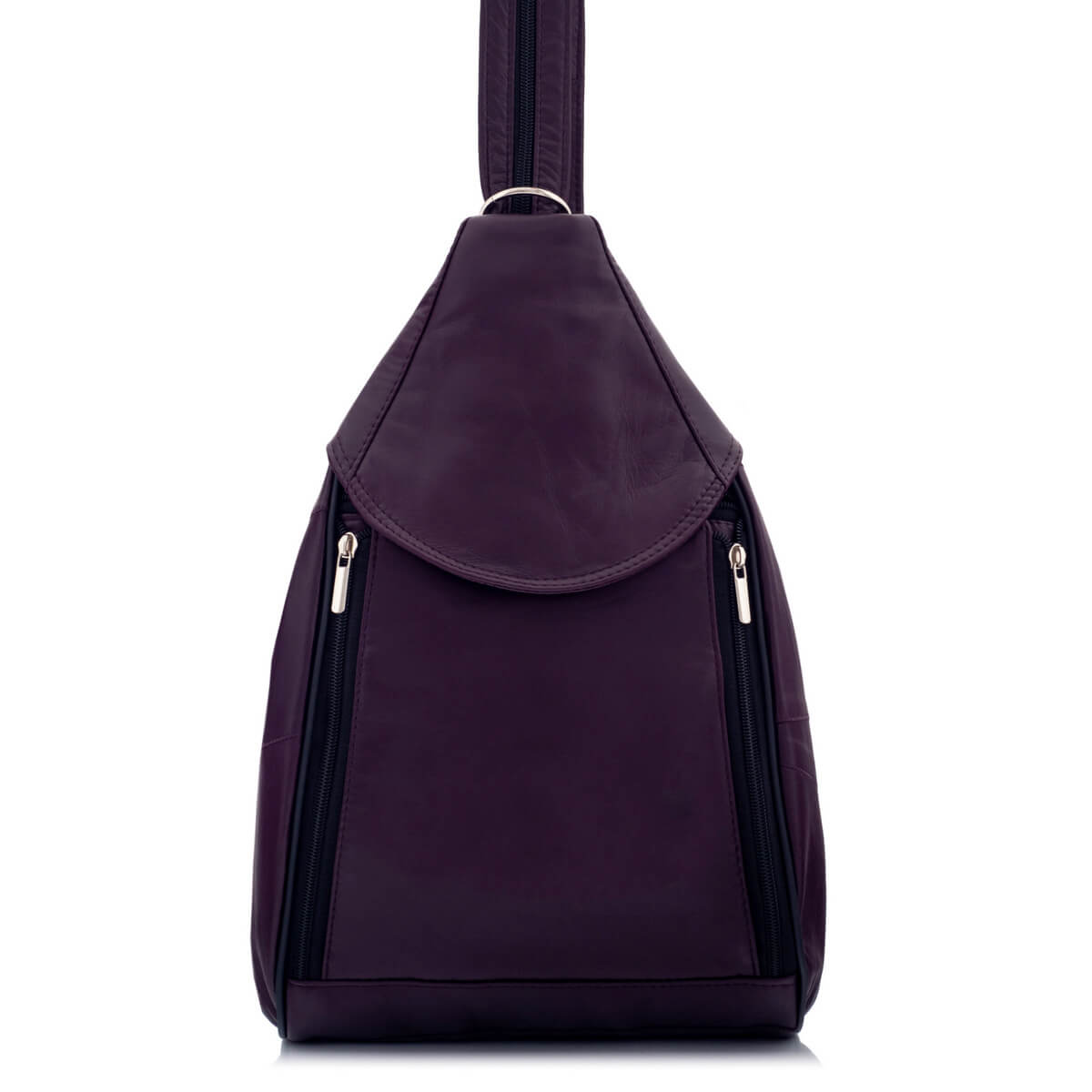 Batoh Dámský přírodní Ovečková Kůže Elegantní Fialový Rene Belveder