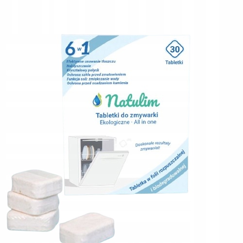 Levně Eko Tablety Do Myčky Univerzální 6 v 1 Natulim Účinné a ekologické