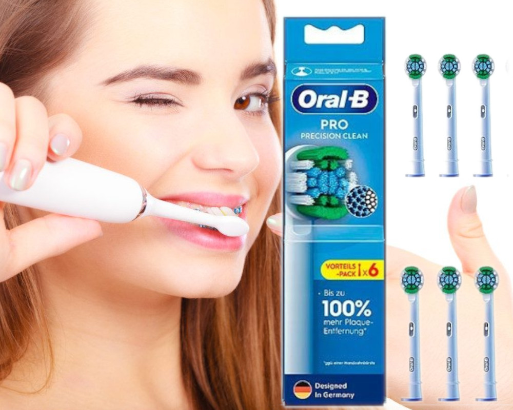Oryginalne końcówki do szczoteczki Oral-B EB20RX Pro Precision Clean 6 szt.