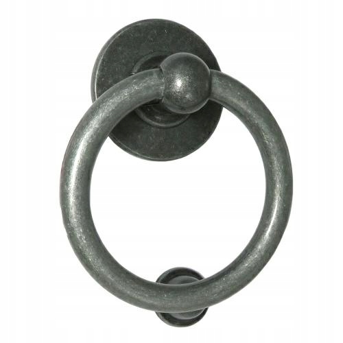 Dverová kolíska okrúhla ťažká strieborná Bull Ring 165x110 mm Anglicko