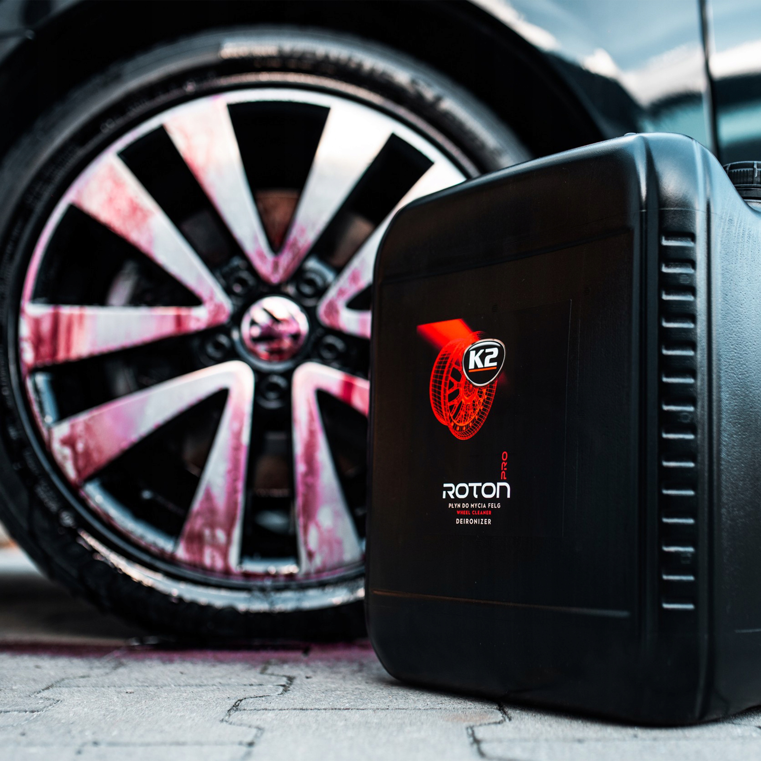 K2 PŁYN DO MYCIA FELG DEIRONIZER ROTON PRO 20L Naturalne pH Numer katalogowy producenta D1007