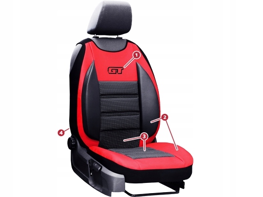 Maty skórzane GT Komplet przód czarne Audi Kolor czarny