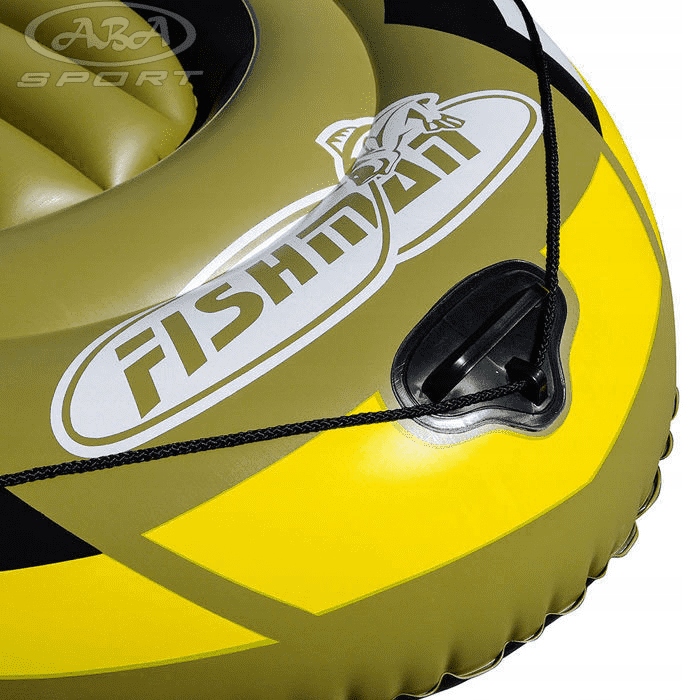 Łódź Ponton Rybacki Wędkarski Turystyczny Wiosła Pompka 4-os FISHMEN 350SET Podłoga panelowa (slatted)