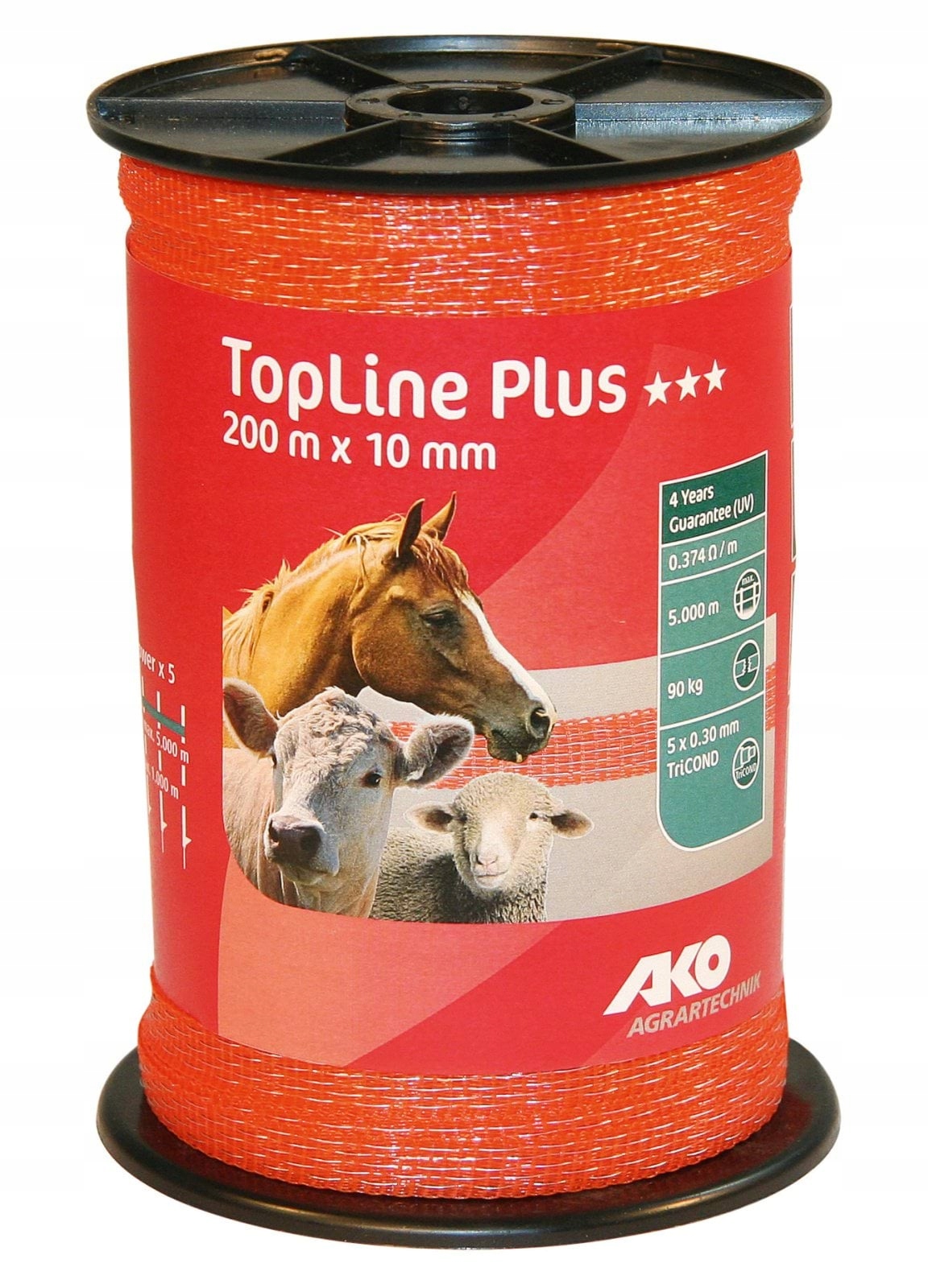 Stínící Panelové Pásy Top Line Plus 200 m x 10 mm Oranžová Ako