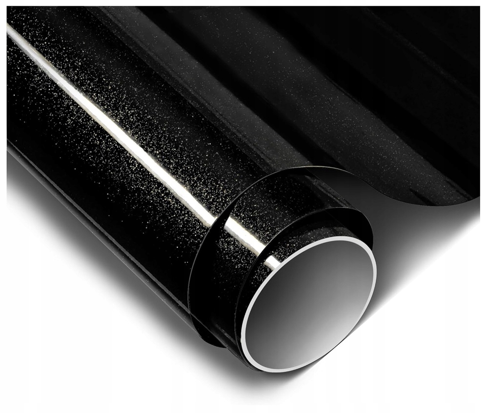 FOLIA CZARNA DIAMOND BLACK METALLIC OKLEINA CZARNY POŁYSK DIAMENT NA METRY