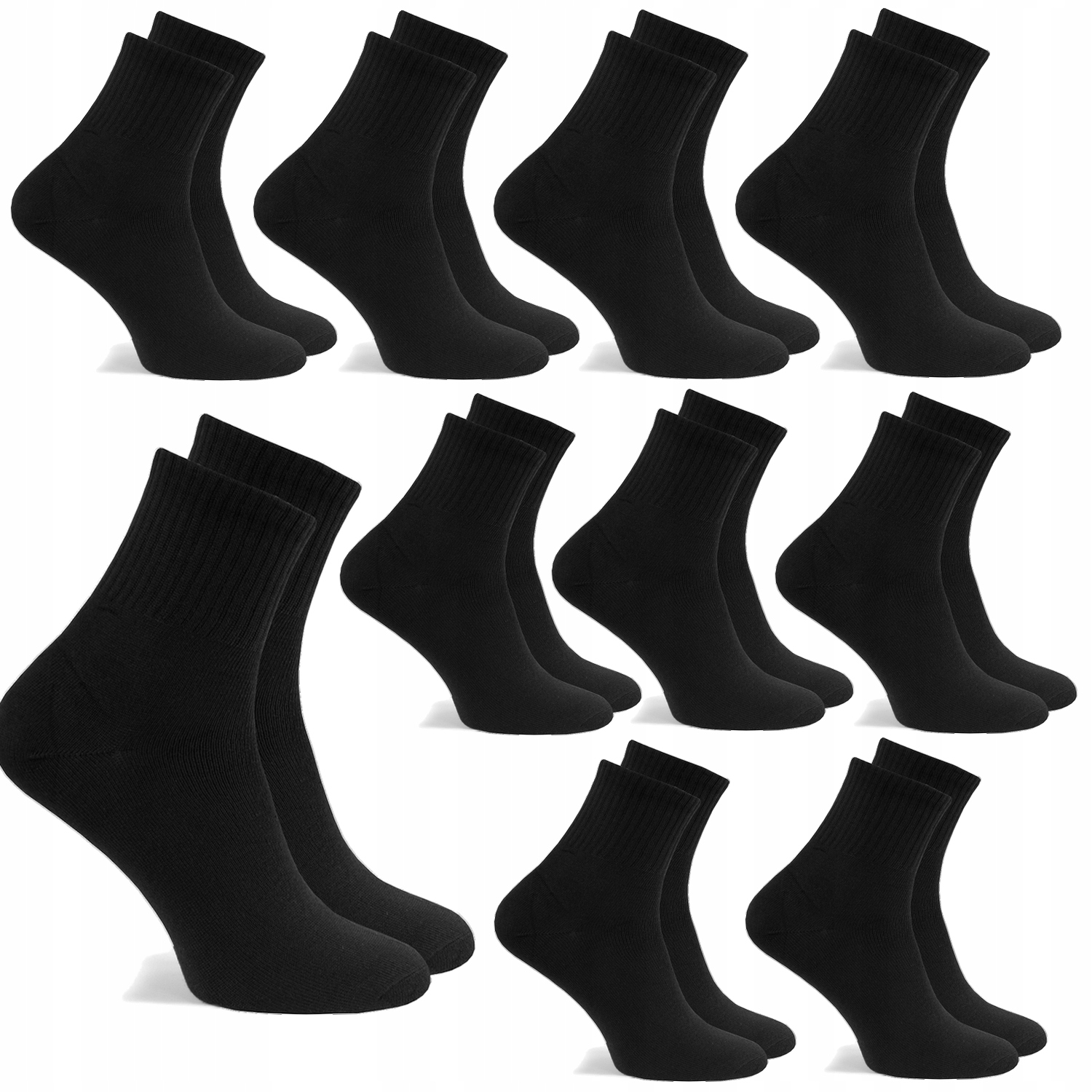 

10 x Skarpety Bawełniane Męskie Sportowe 40-43 R25