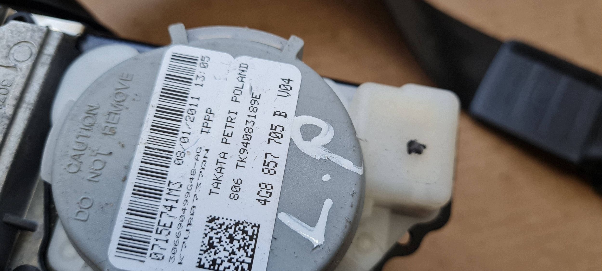 A6 C7 4G tension belt safety left front ORG 4G8857705B A7 4G