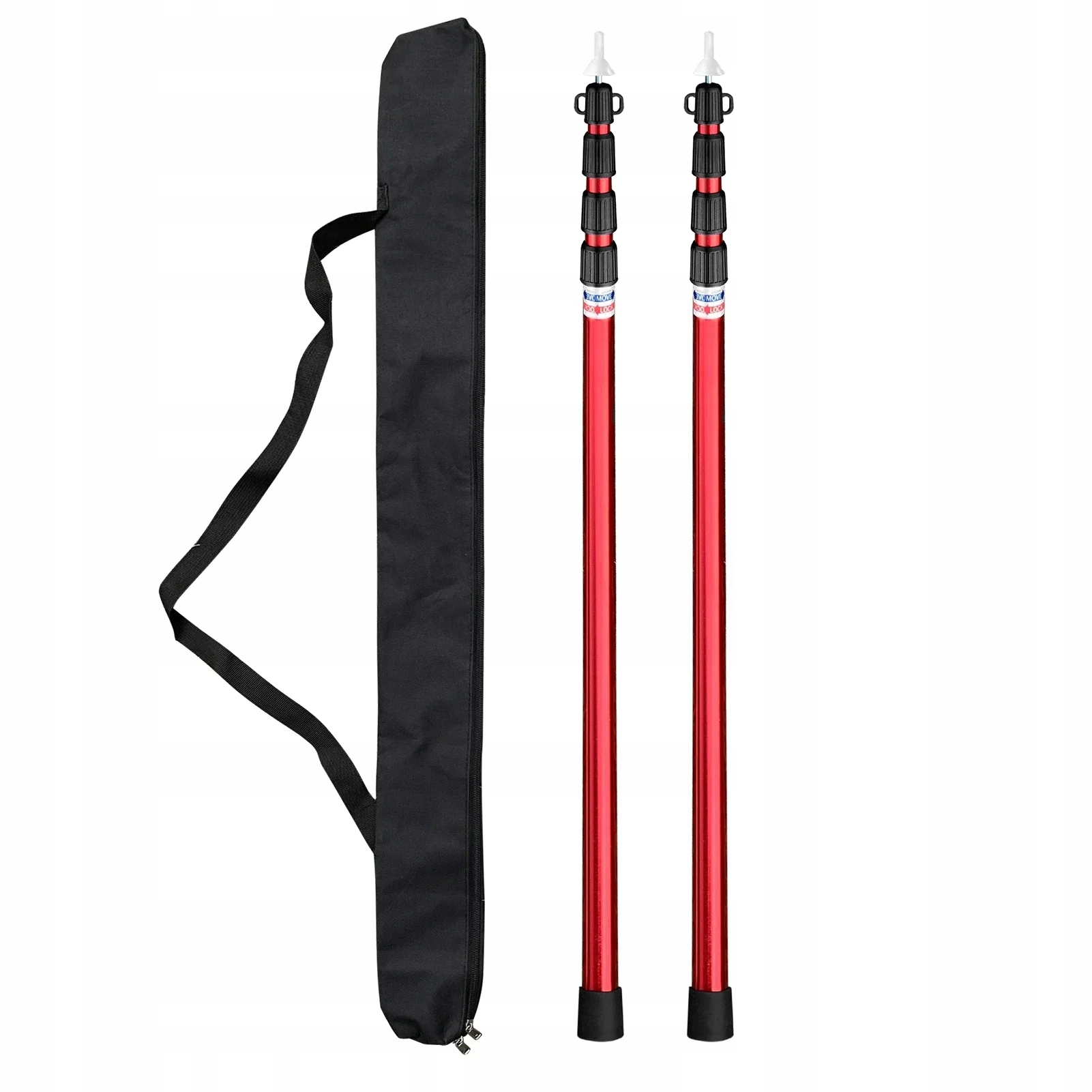 2X Hliníková Teleskopická Tyč Pro Sluneční Plachtu, Nová Tyč