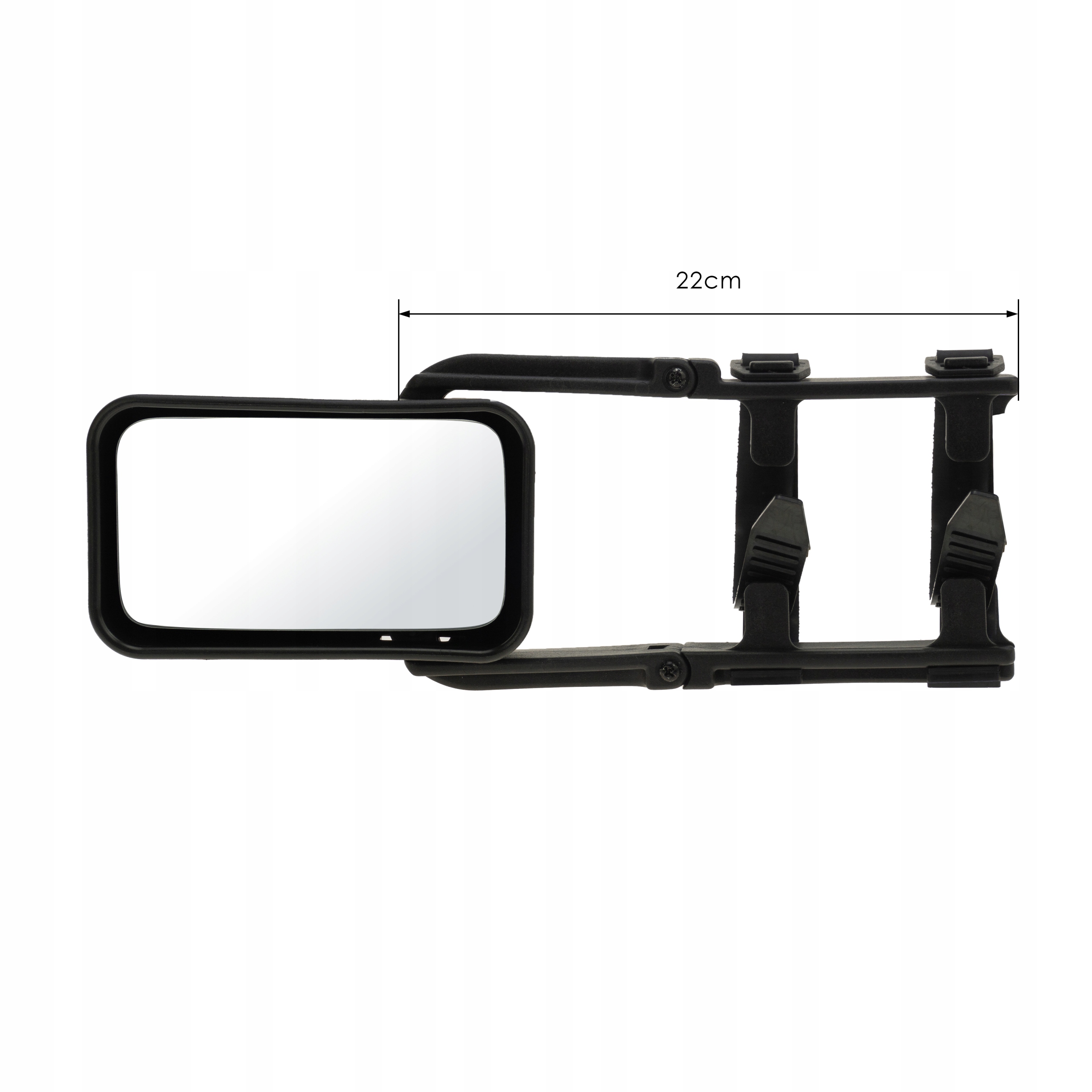 Lusterko do ciągnięcia przyczepy dodatkowe nakładane boczne Europe XL Marka HABA