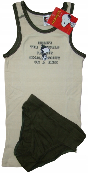 

Snoopy Peanuts Komplet Majtki+podkoszulka 7/8 Lat