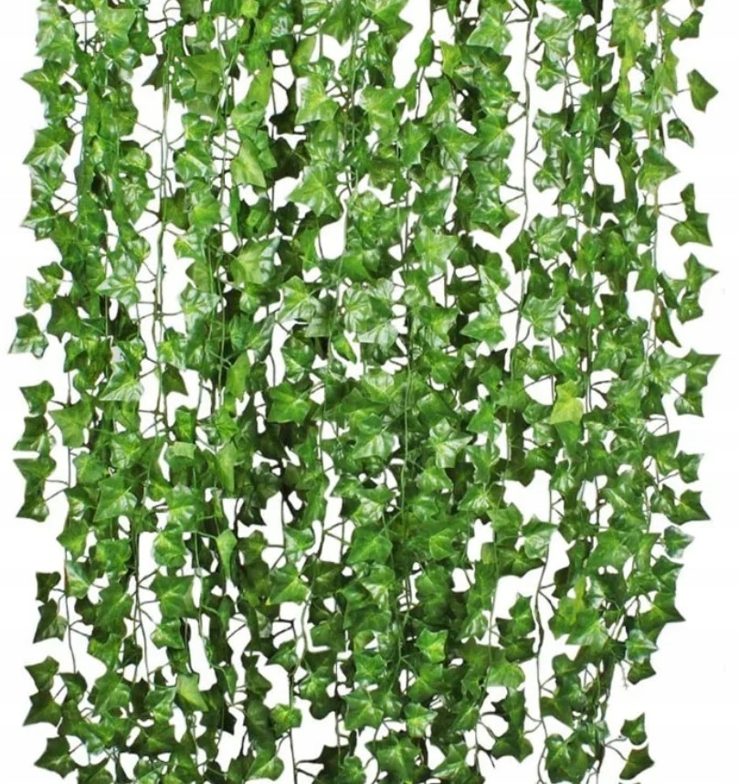 

6x Sztuczny Bluszcz na Ścianę Balkon Girlanda 12M