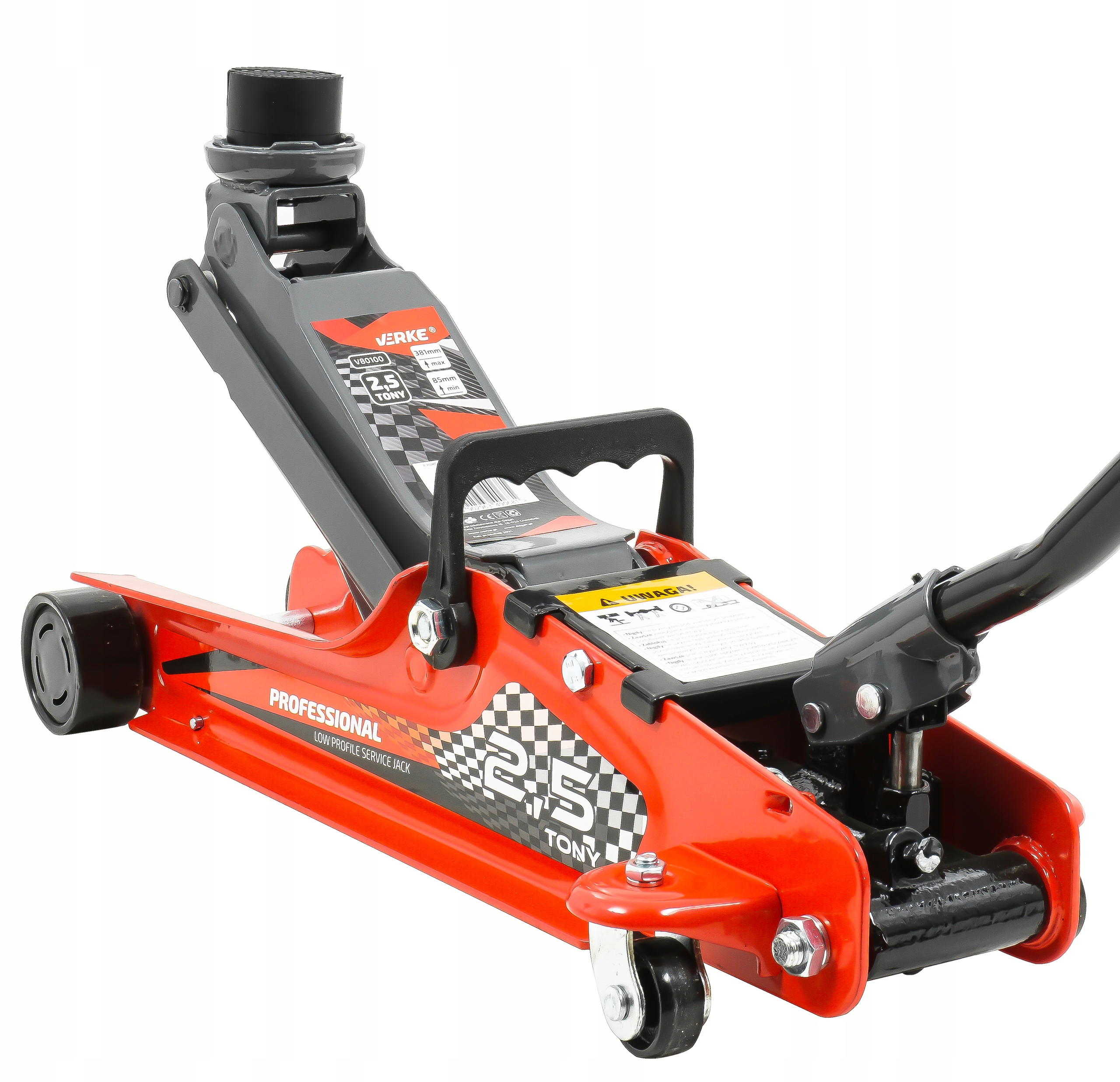 PODNOŚNIK SAMOCHODOWY LEWAREK NISKOPROFILOWY NISKI ŻABA 2,5T + NADSTAWKA Udźwig 2500 kg